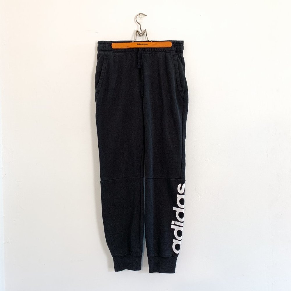 Adidas Kids Black Spell Out Jogger Sweatpants
